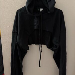 Wild Fable Black Cropped Hoodie